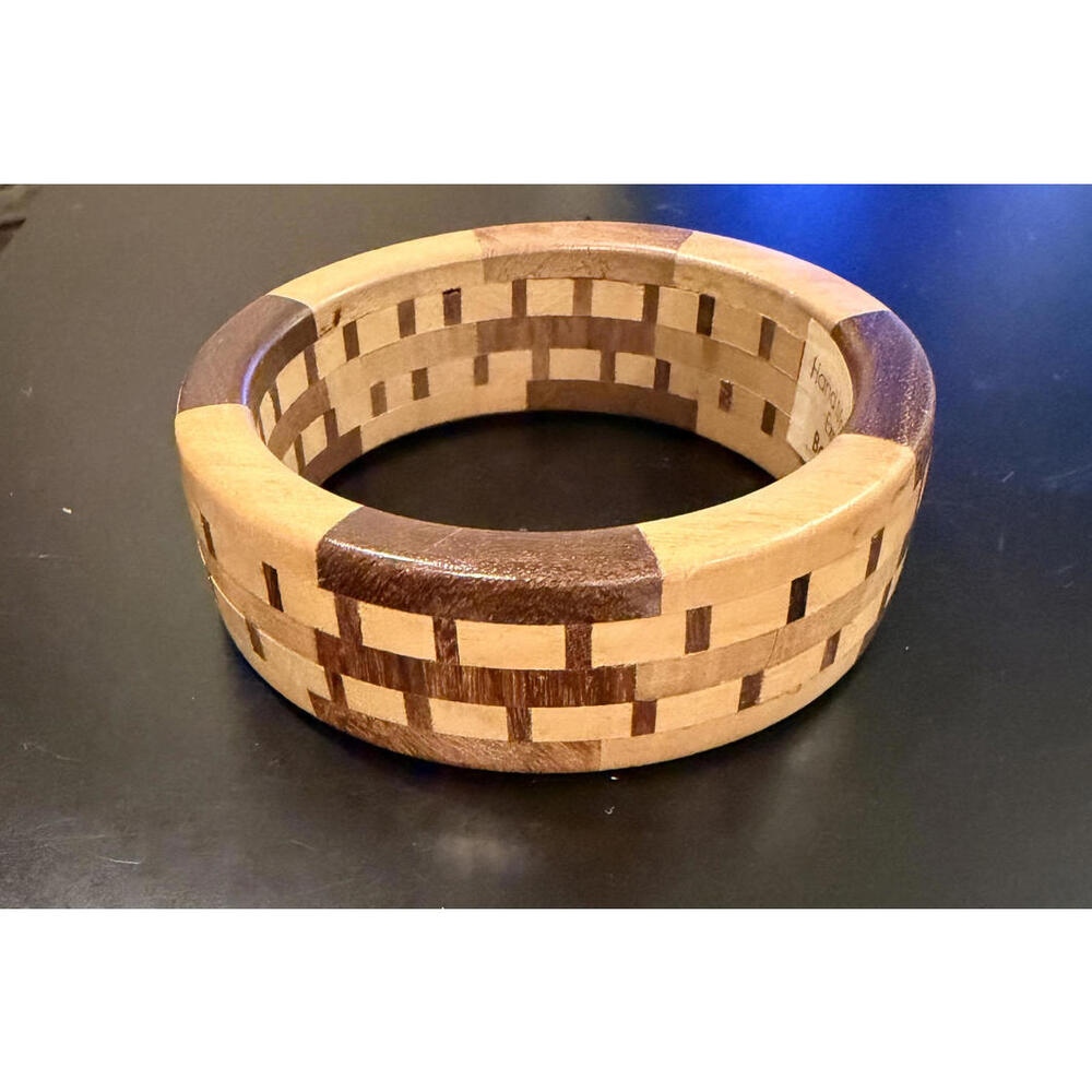 Handmade Wooden Bangle Bracelet